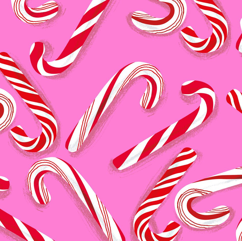 CANDY CANE GIFT WRAP | 3 SHEETS - OTHERLETTERS