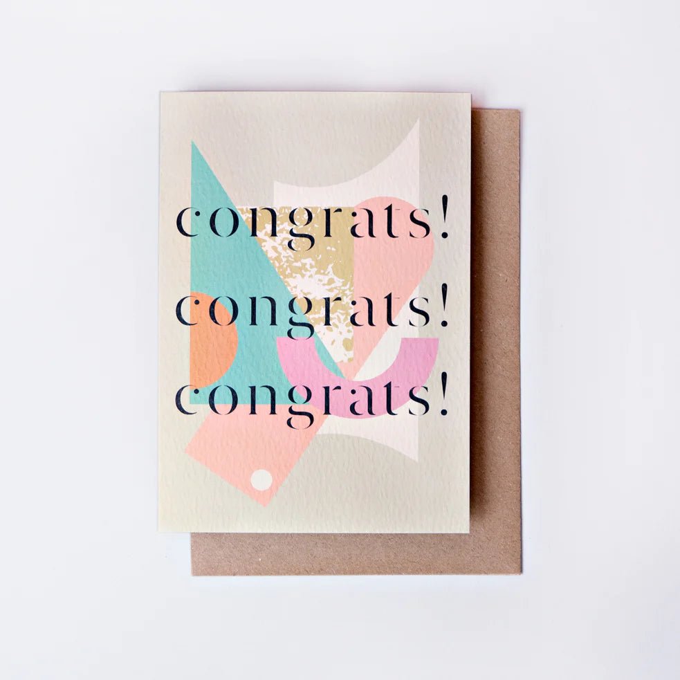 CONGRATS! | CARD BY THE COMPLETIST - OTHERLETTERS