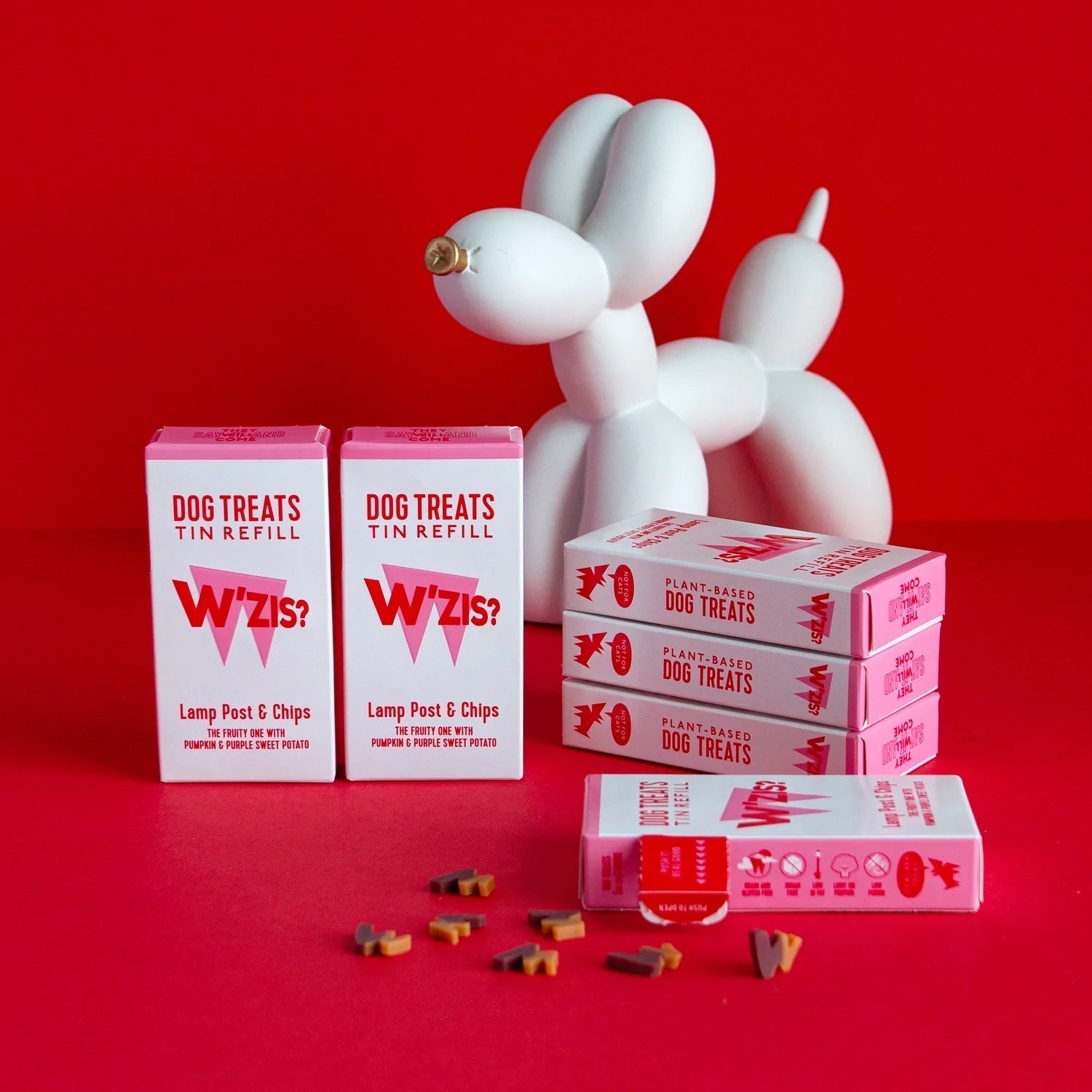 DOG TREAT TIN REFILL BOX | LAMP POST & CHIPS - OTHERLETTERS