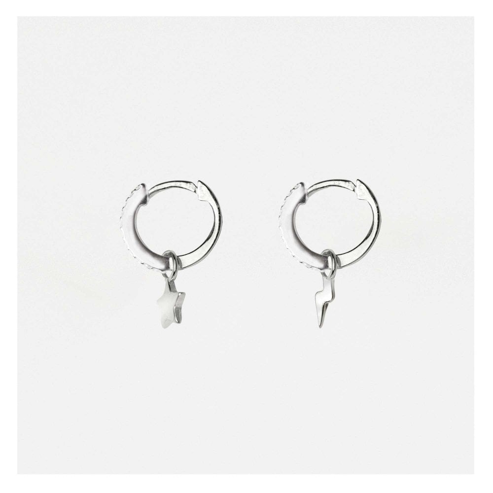 Gemset Star & Lightning Hoops - OTHERLETTERS