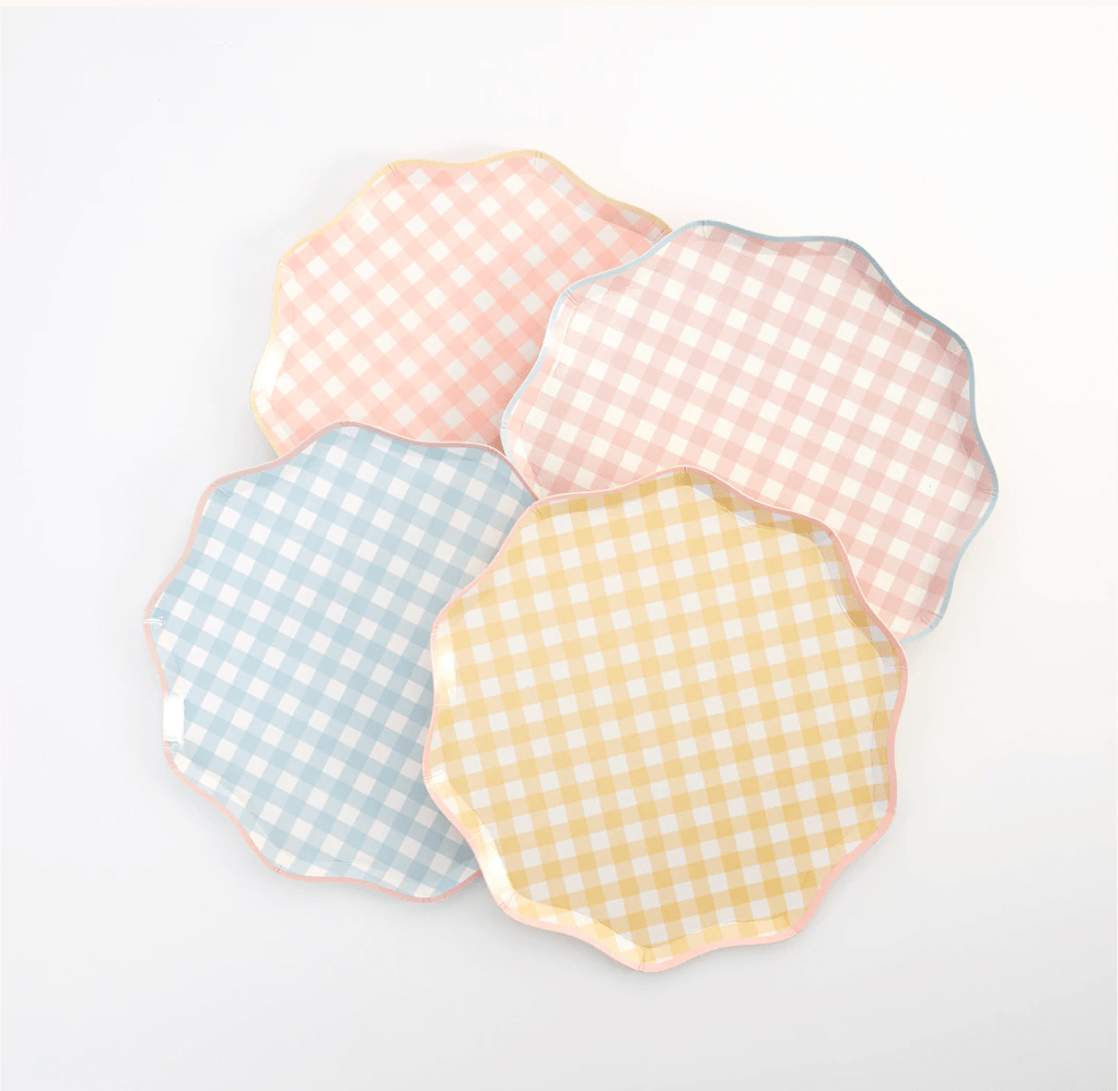 GINGHAM PRINT | PAPER PLATES - OTHERLETTERS