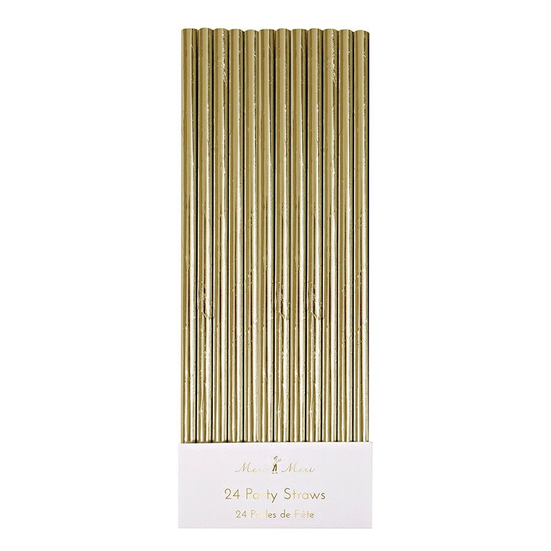 GOLD FOIL | PAPER STRAWS - OTHERLETTERS