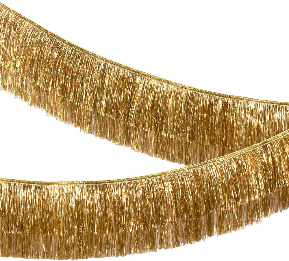 GOLD FRINGED TINSEL GARLAND - OTHERLETTERS