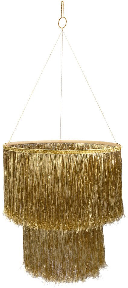 GOLD TINSEL CHANDELIER - OTHERLETTERS