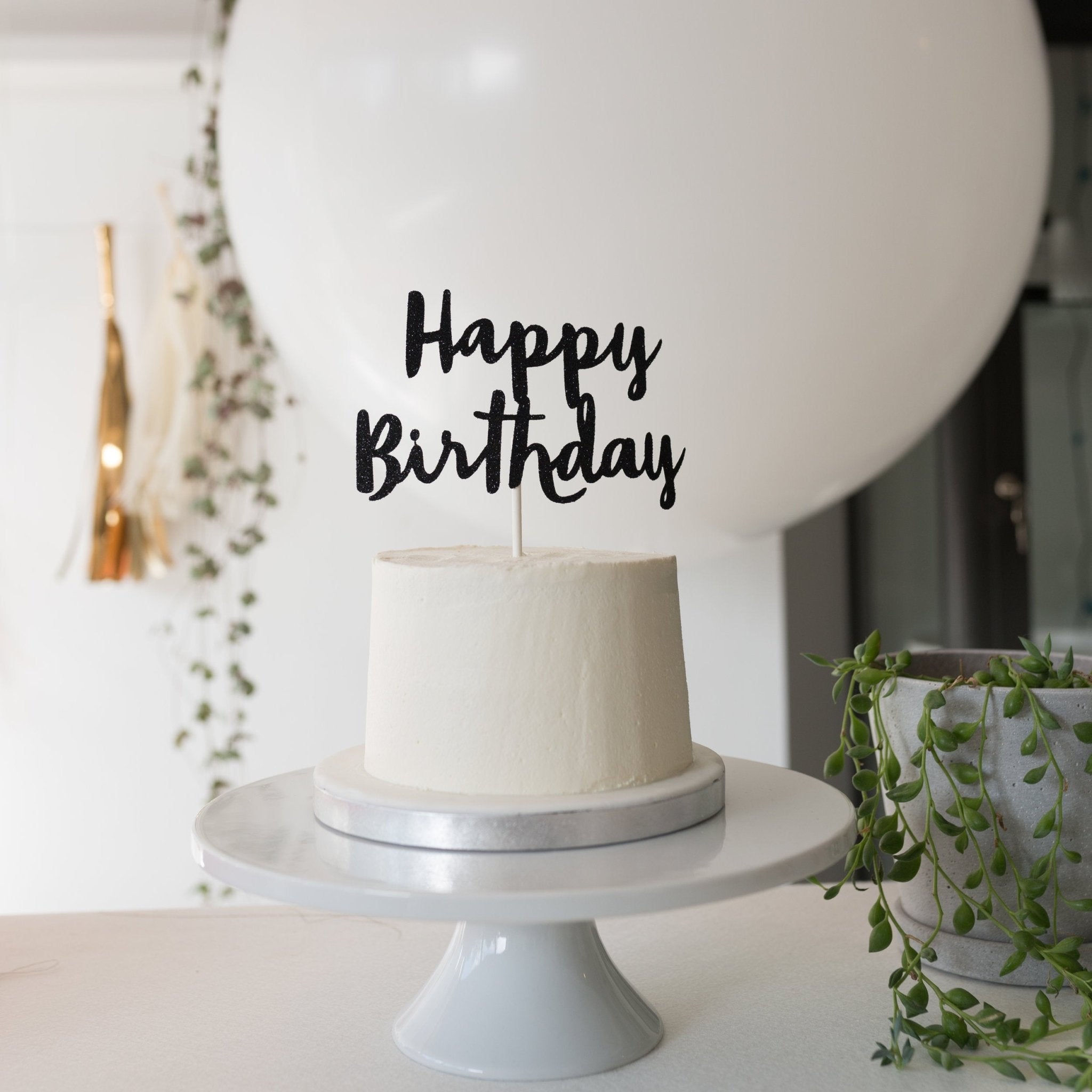 HAPPY BIRTHDAY CAKE TOPPER - OTHERLETTERS