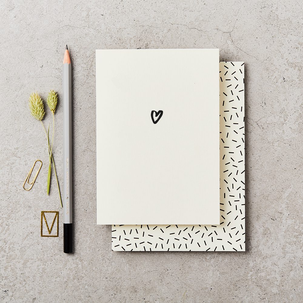 HEART HAND PRINTED | CARD BY KATIE LEAMON - OTHERLETTERS