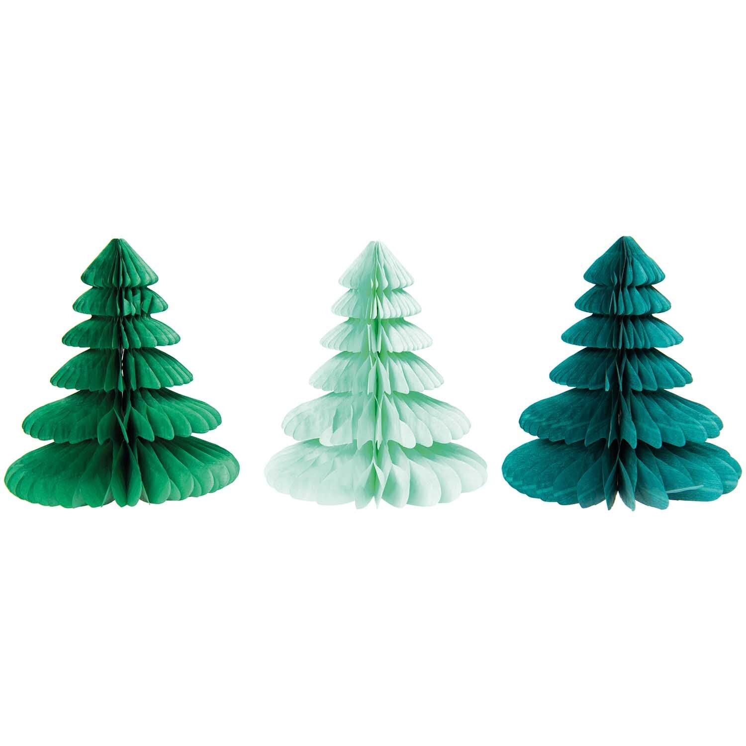 HONEYCOMB CHRISTMAS TREES | GREEN MIX - OTHERLETTERS