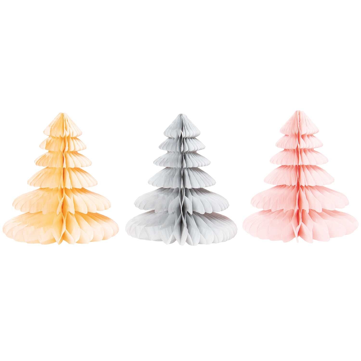 HONEYCOMB CHRISTMAS TREES | PEACH MIX - OTHERLETTERS