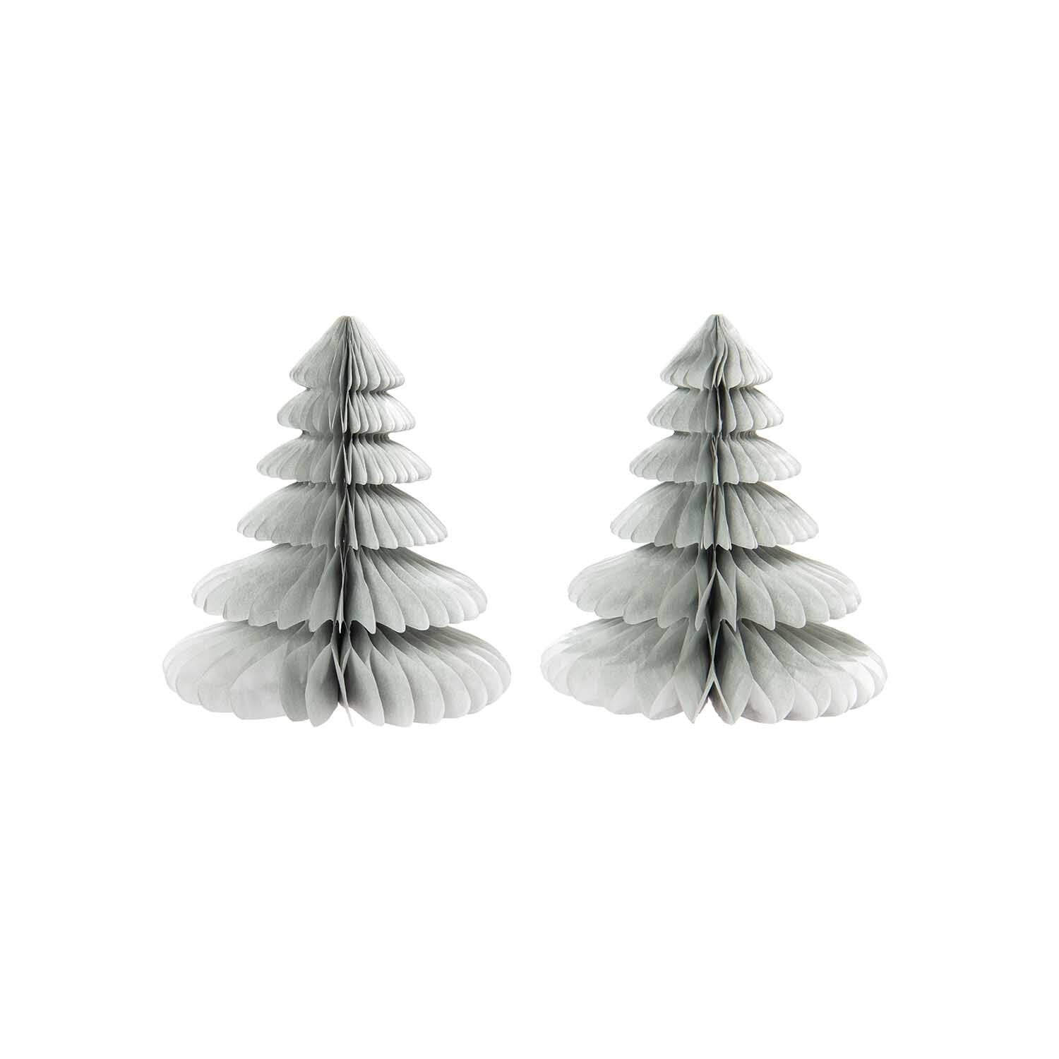 HONEYCOMB CHRISTMAS TREES | SILVER - OTHERLETTERS