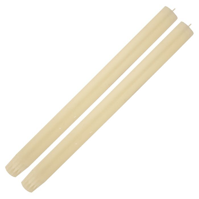 IVORY DINING CANDLES (PAIR) - OTHERLETTERS