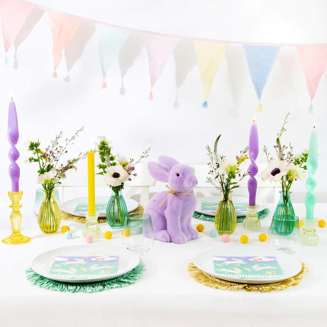 LARGE LILAC GRASS BUNNY - OTHERLETTERS