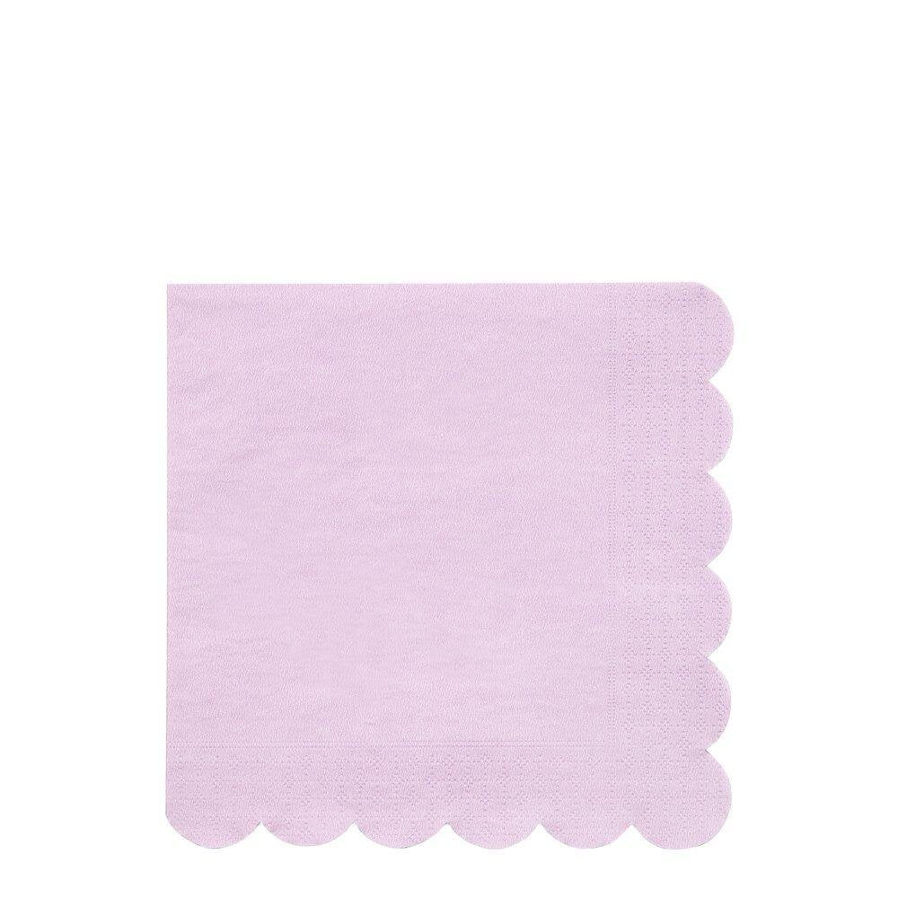 LARGE LILAC SCALLOP EDGE | NAPKINS - OTHERLETTERS