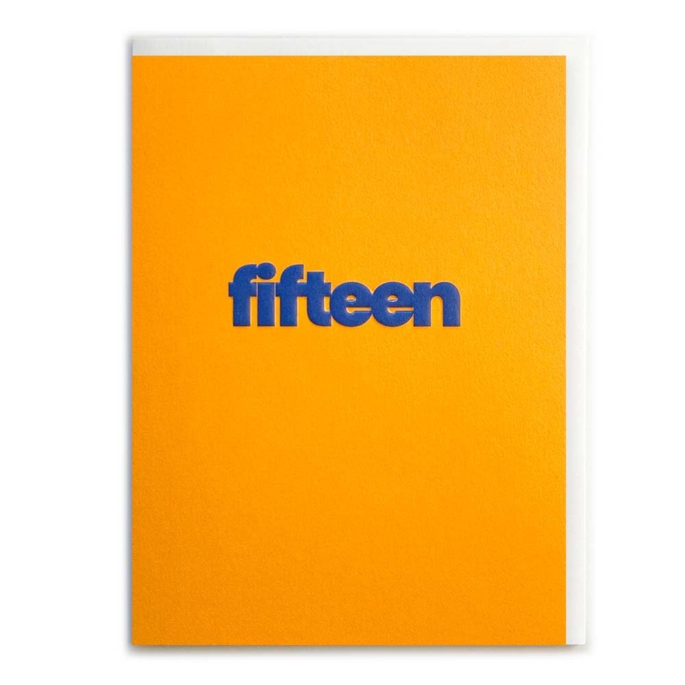 MINI FIFTEEN (BLUE) | CARD BY ROSIE MADE A THING - OTHERLETTERS