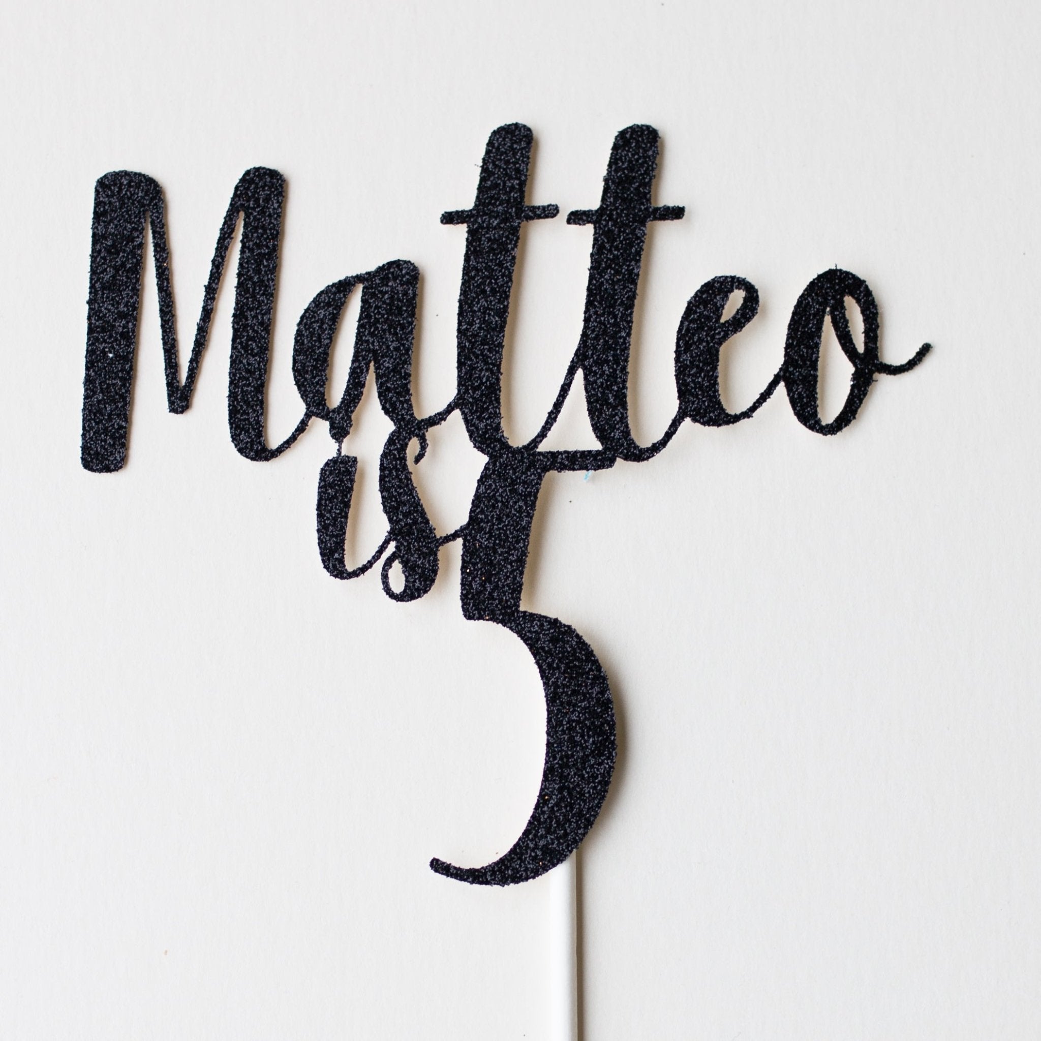 NAME IS AGE | CAKE TOPPER | NANCY FONT - OTHERLETTERS