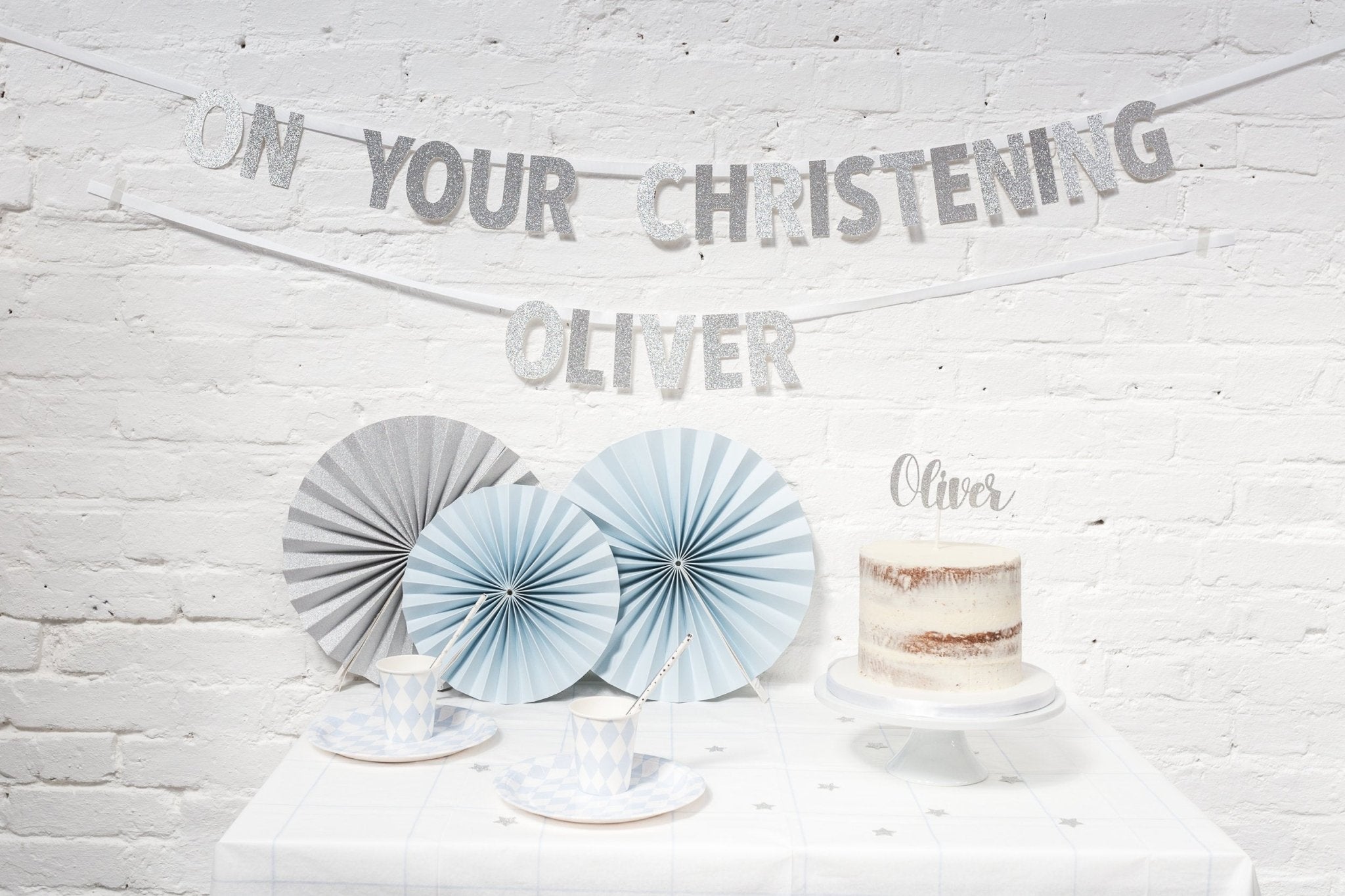 ON YOUR CHRISTENING PLUS SINGLE NAME| BANNER - OTHERLETTERS