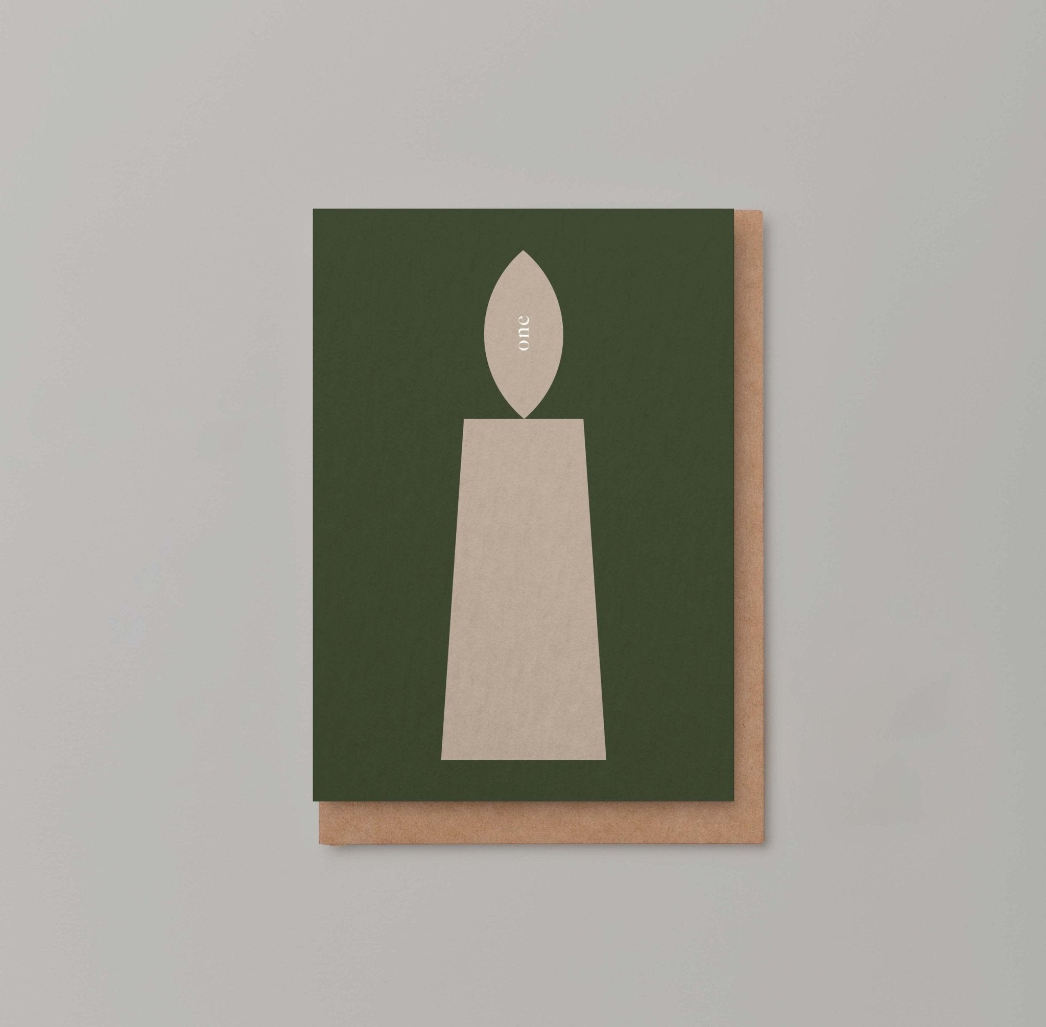 ONE CANDLE CARD | CARD BY KINSHIPPED - OTHERLETTERS