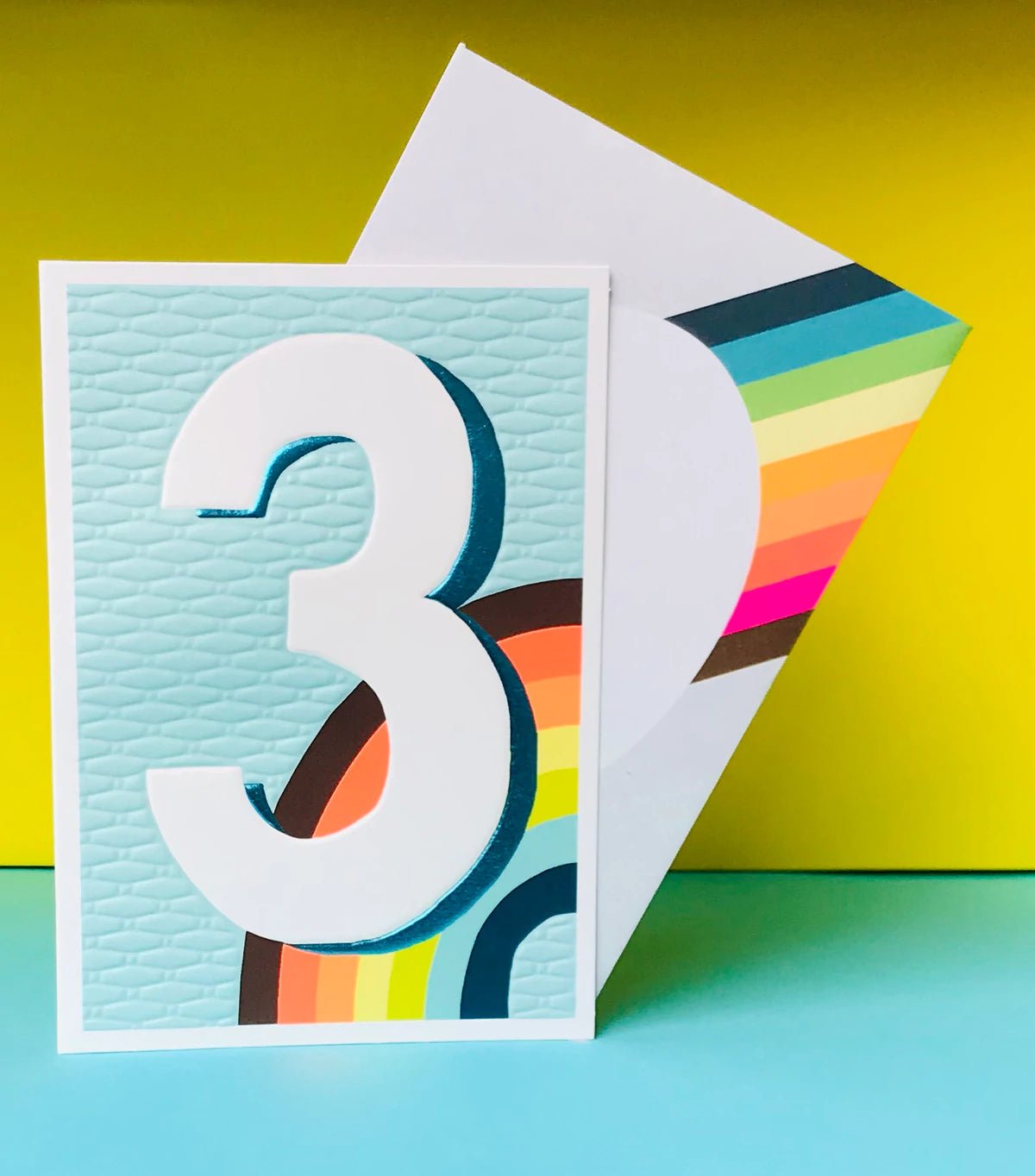PALE BLUE AGE 3 | CARD BY PAPER SALAD - OTHERLETTERS