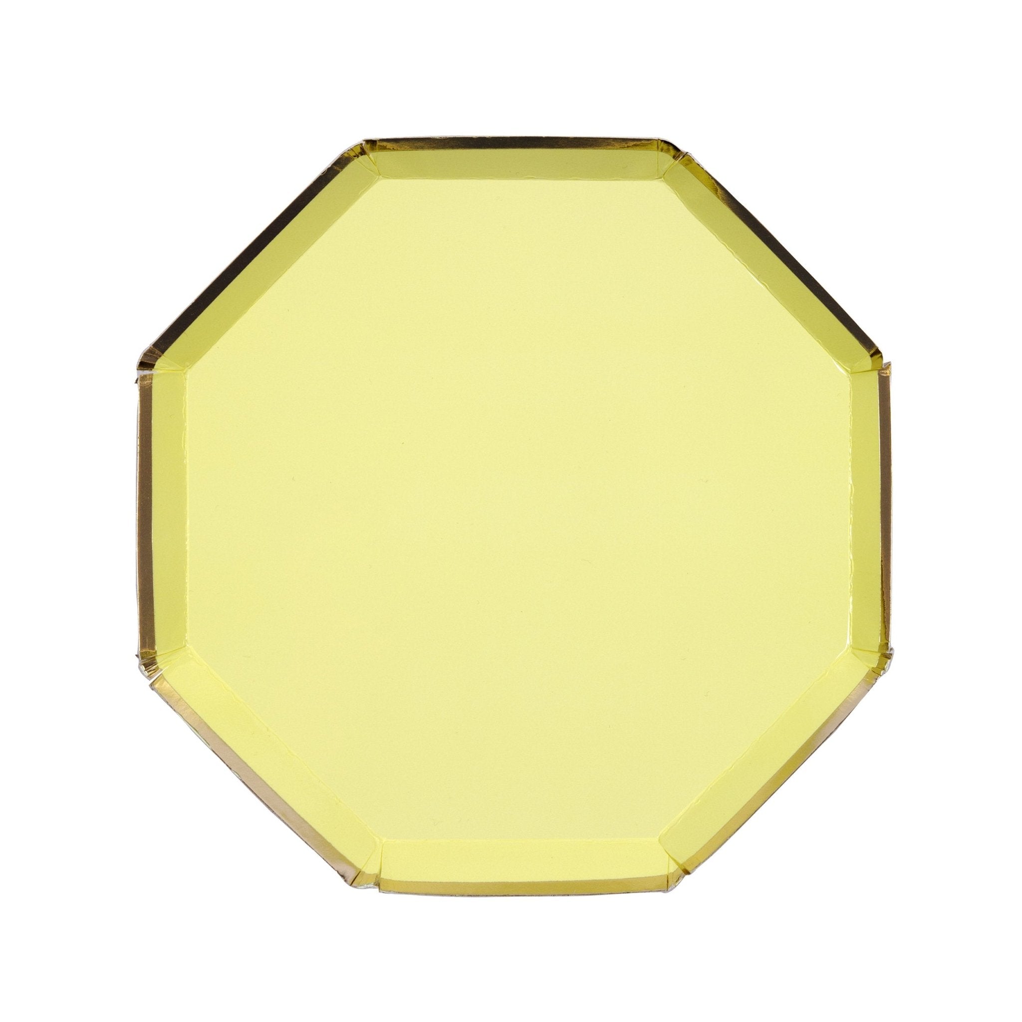 PALE YELLOW | SMALL PAPER PLATES - OTHERLETTERS