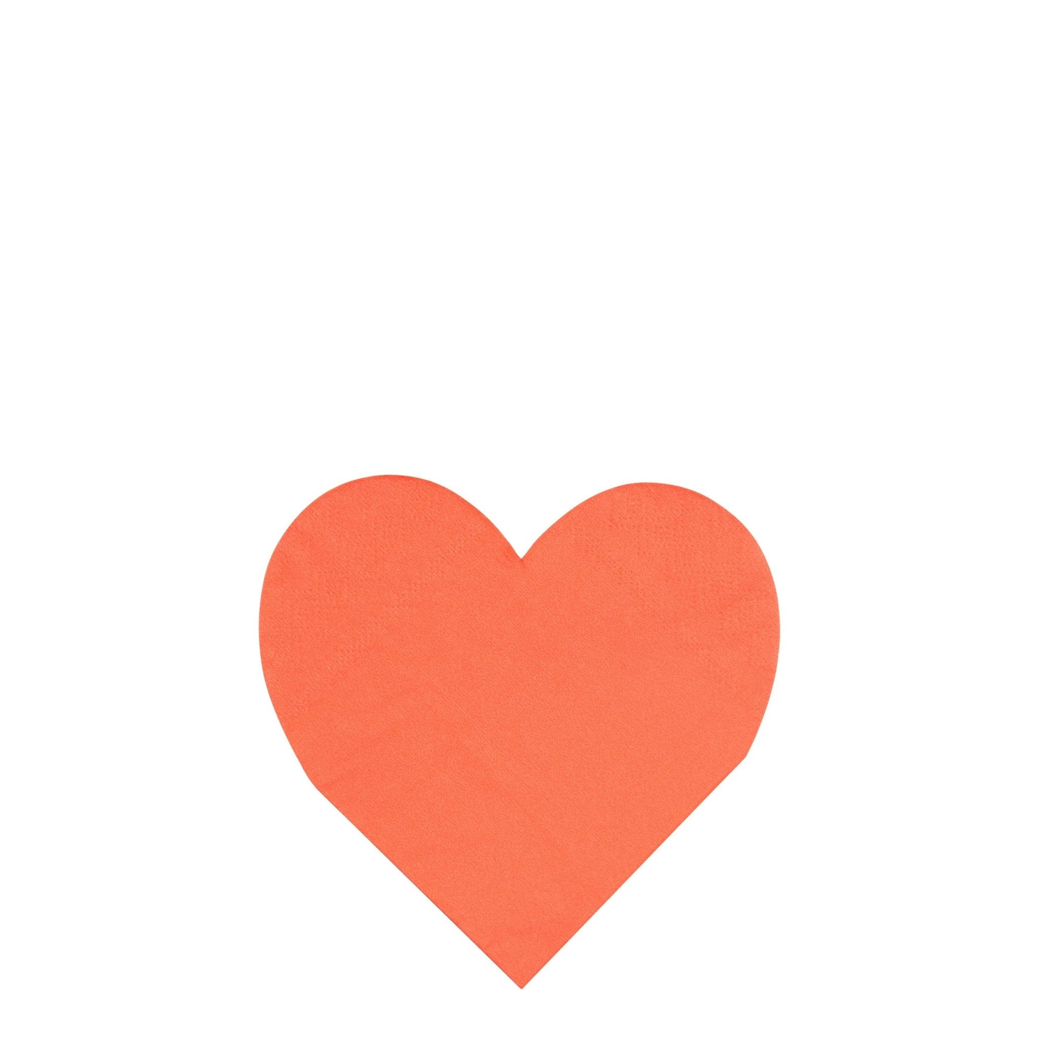 PARTY PALETTE HEART NAPKINS - OTHERLETTERS