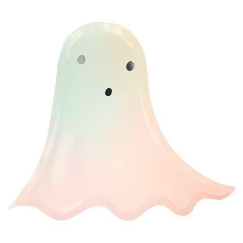 PASTEL HALLOWEEN GHOST | PAPER PLATES - OTHERLETTERS