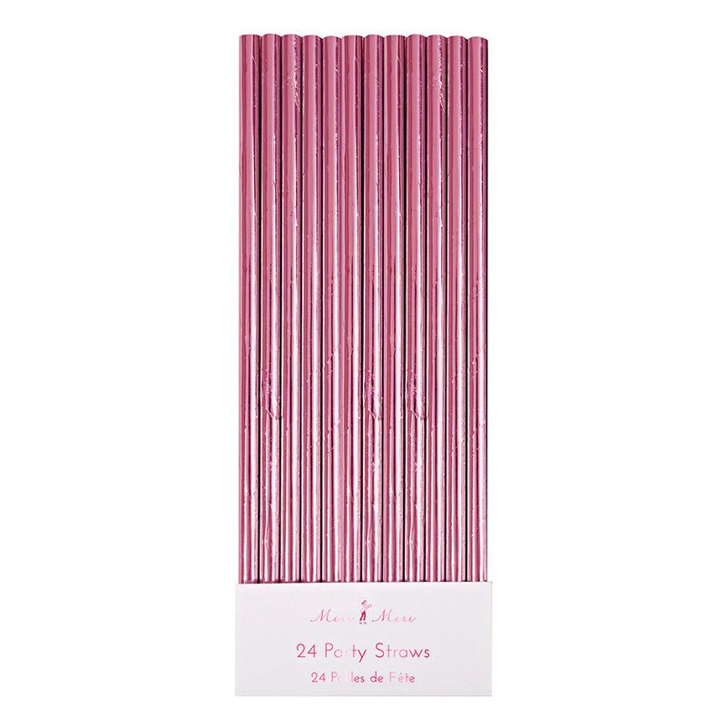 PINK FOIL | PAPER STRAWS - OTHERLETTERS