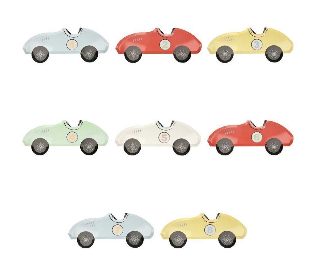 RACE CARS | PAPER PLATES - OTHERLETTERS