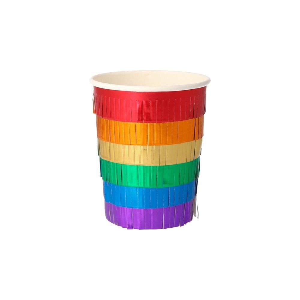 RAINBOW FRINGE PARTY | PAPER CUPS - OTHERLETTERS