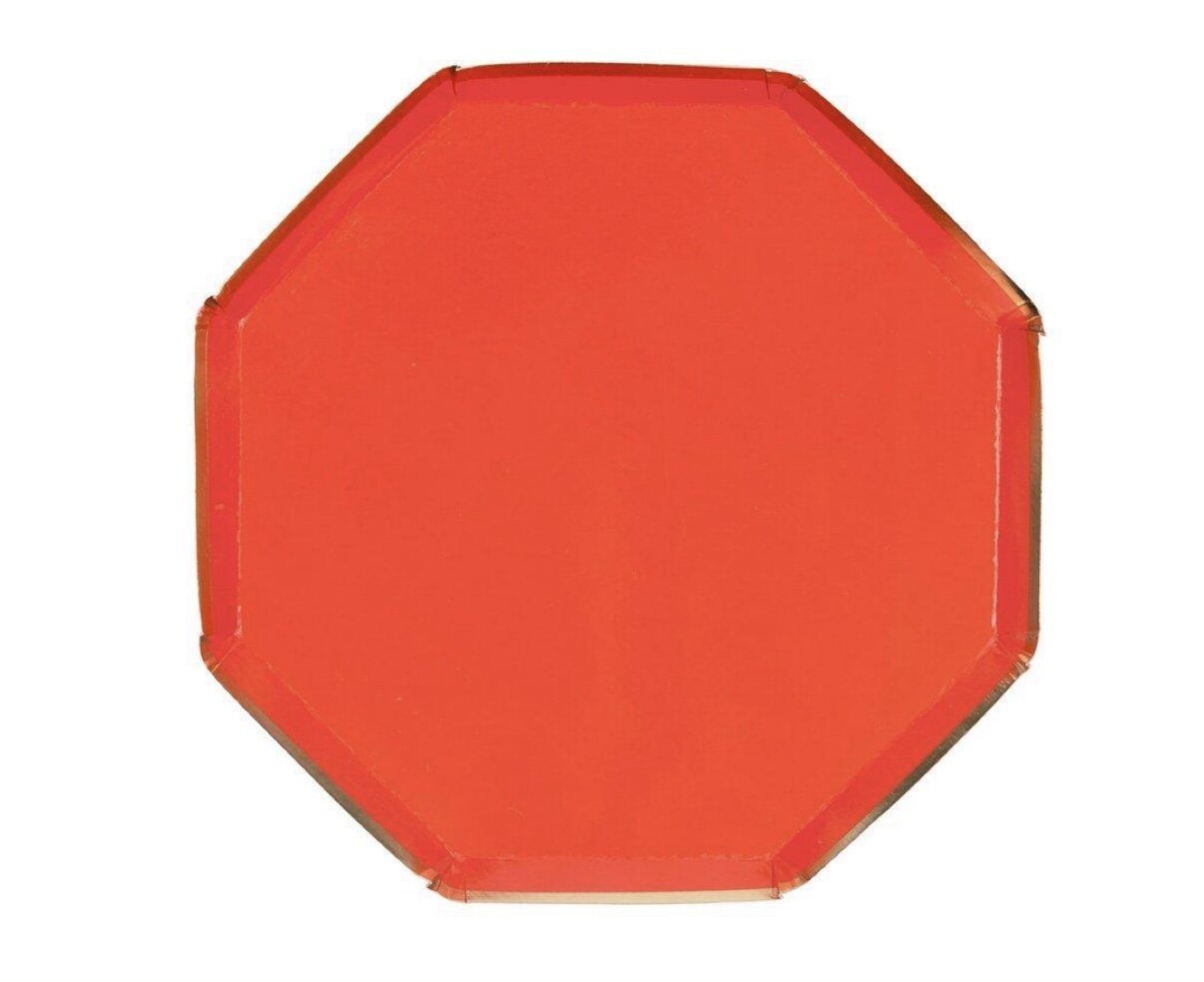 RED | PAPER PLATES - OTHERLETTERS