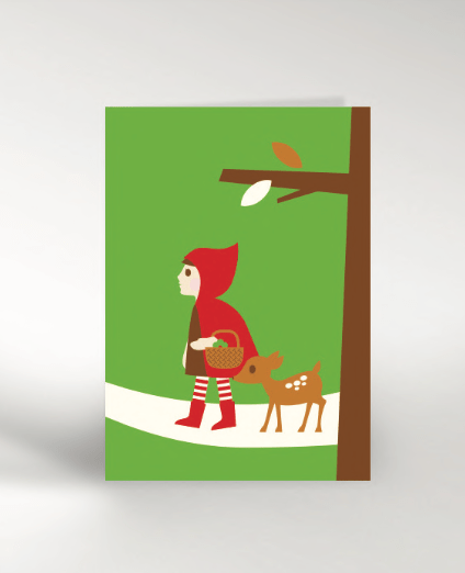 RED RIDING HOOD | CARD BY DICKY BIRD - OTHERLETTERS