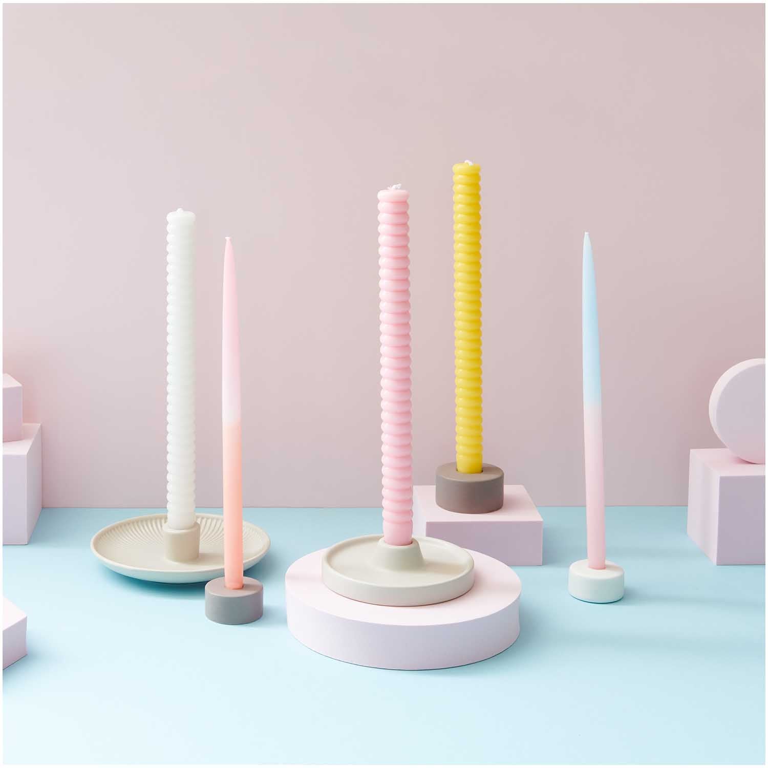 RING CANDLE 28 CM, PINK - OTHERLETTERS