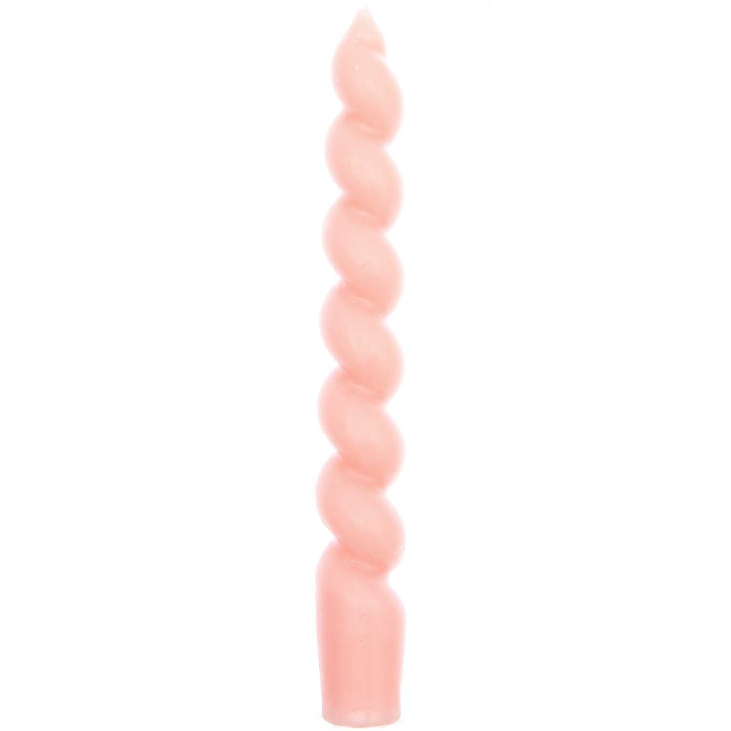 SHORT SPIRAL CANDLE | SMOKEY ROSE - OTHERLETTERS