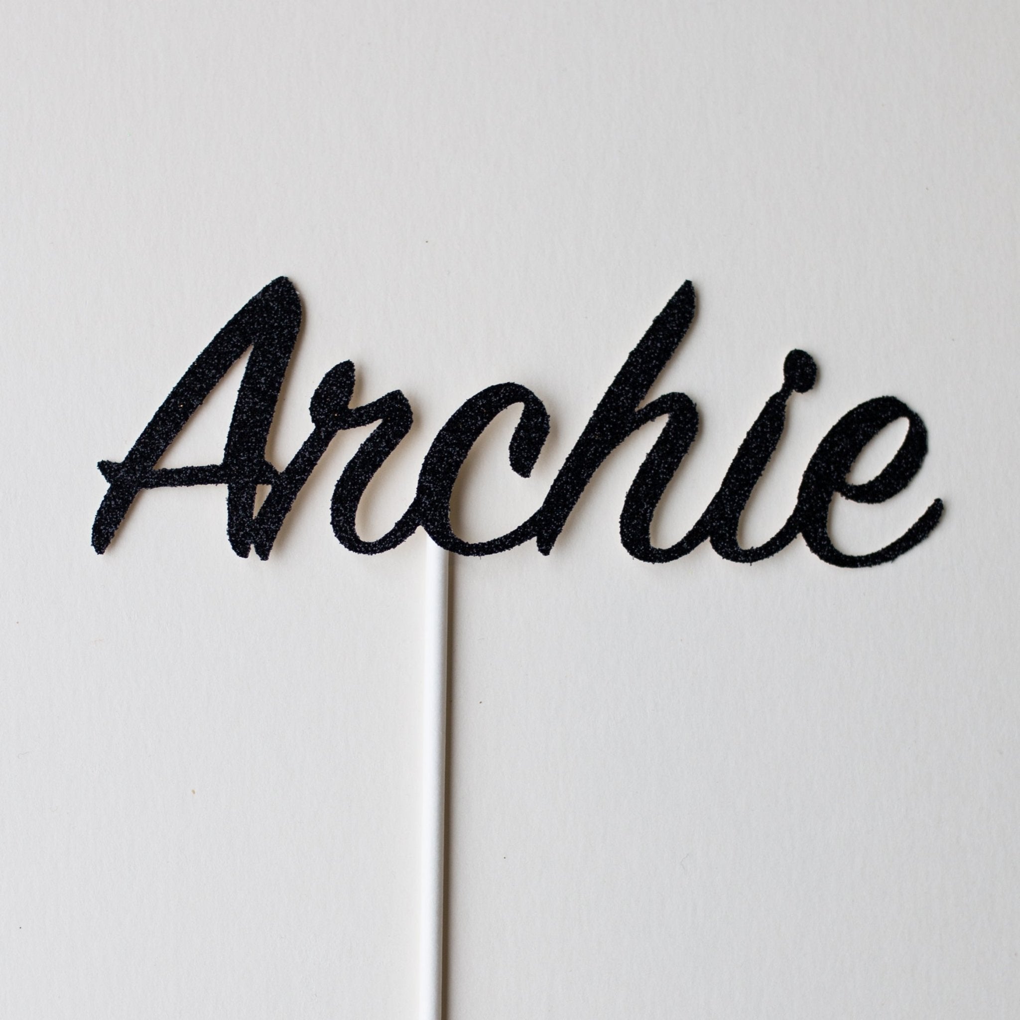 SINGLE NAME | CAKE TOPPER | CLASSIC SCRIPT FONT - OTHERLETTERS