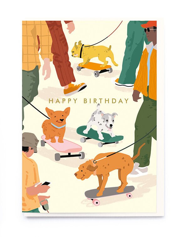 SKATEBOARDING DOGS | CARD BY NOI - OTHERLETTERS