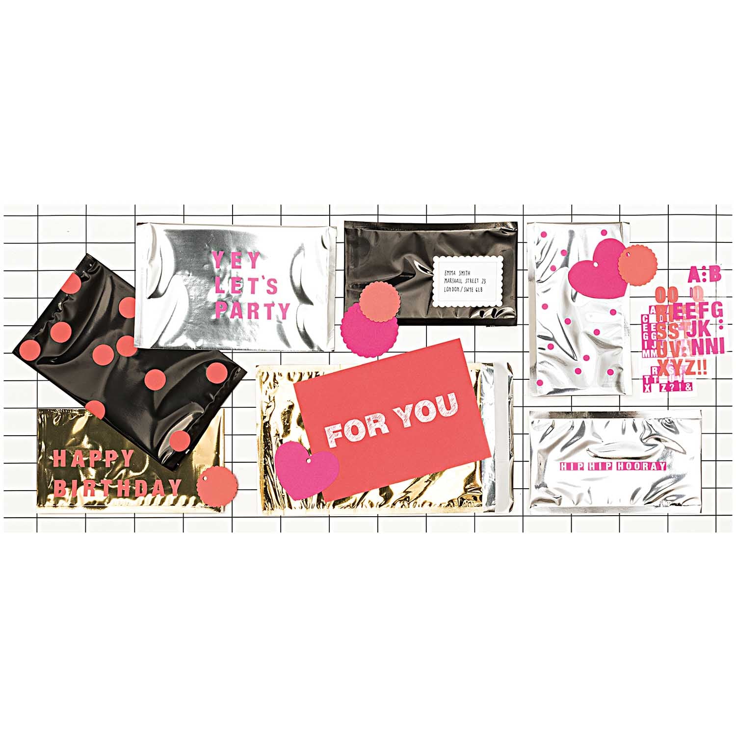 SMALL MAILING BAGS SILVER - OTHERLETTERS