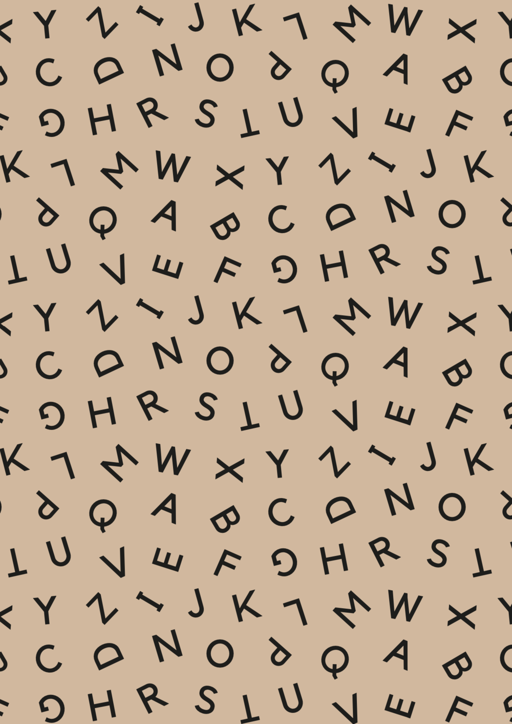 TYPE WRAP | CARAMEL - 3 SHEETS - OTHERLETTERS