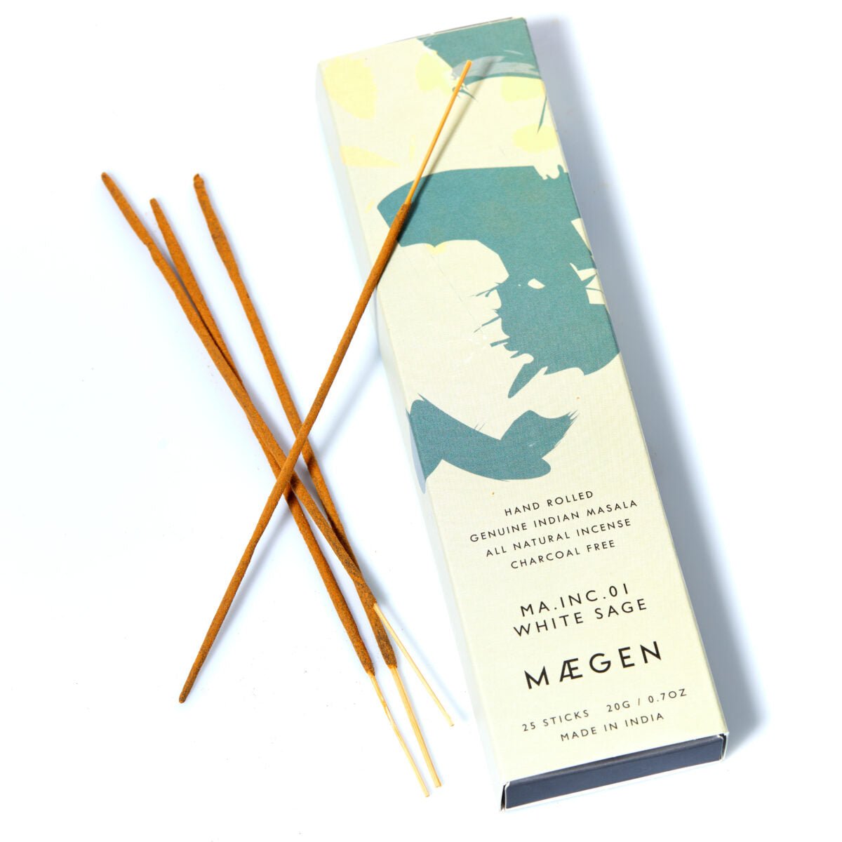 WHITE SAGE INCENSE STICKS BY MAEGEN - OTHERLETTERS