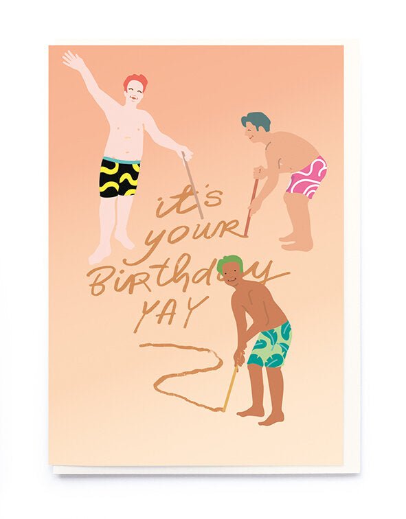 WRITING IN THE SAND | CARD BY NOI - OTHERLETTERS