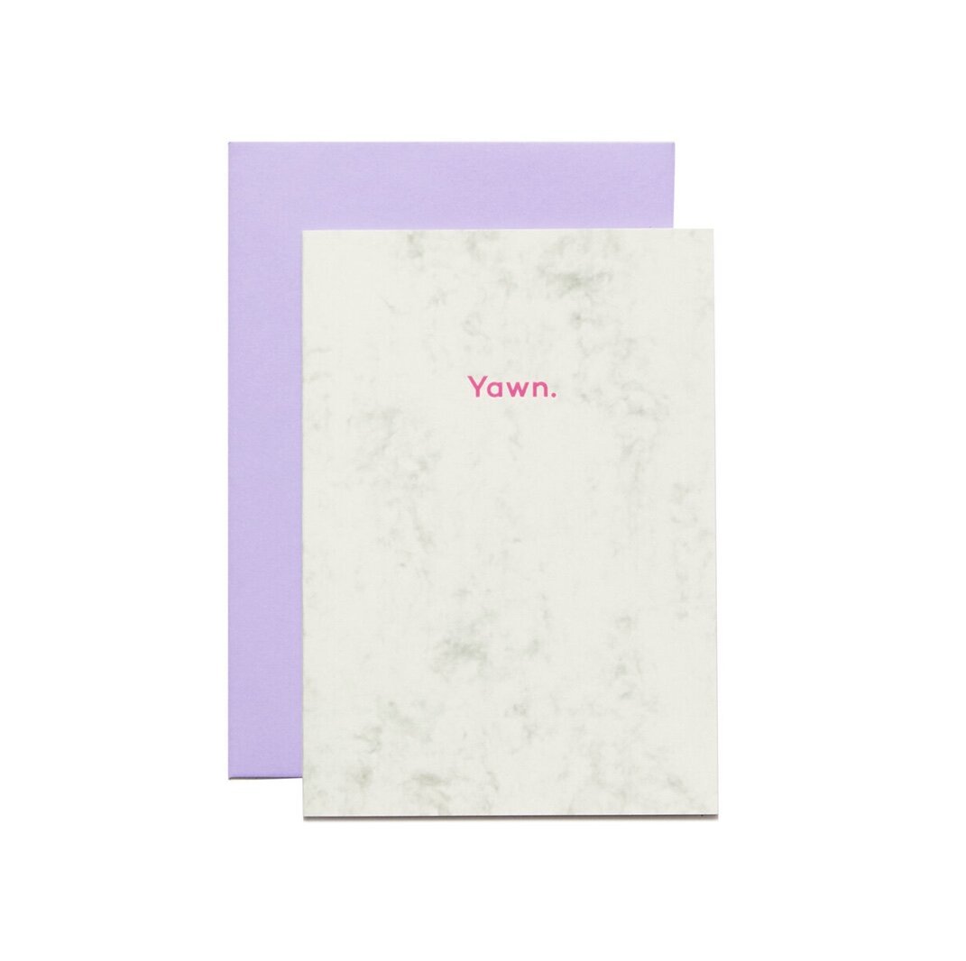 YAWN. | CARD BY MEAN MAIL - OTHERLETTERS
