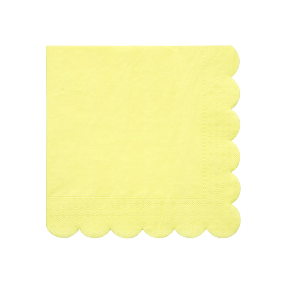 YELLOW LARGE PAPER NAPKINS - OTHERLETTERS
