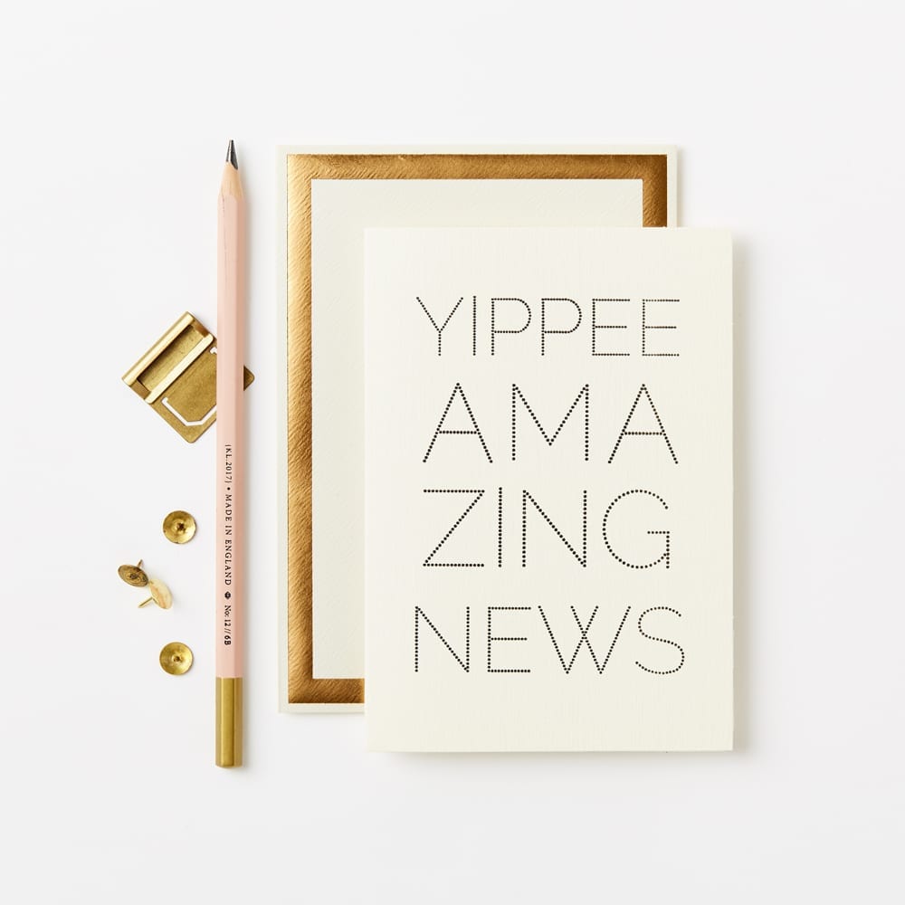 YIPPEE AMAZING NEWS DOTS | CARD BY KATIE LEAMON - OTHERLETTERS