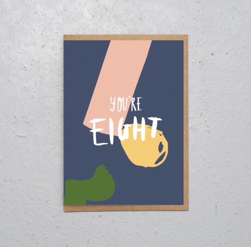 YOU'RE EIGHT | CARD BY CUB PLAYFUL PAPER - OTHERLETTERS