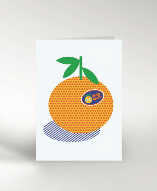 YOU'RE SWEET ORANGE | CARD BY DICKY BIRD - OTHERLETTERS