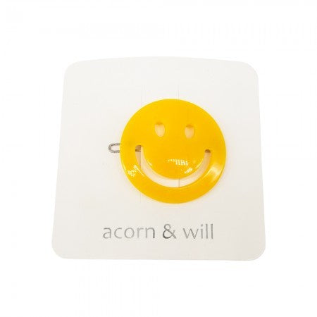 SMILEY FACE HAIRCLIP