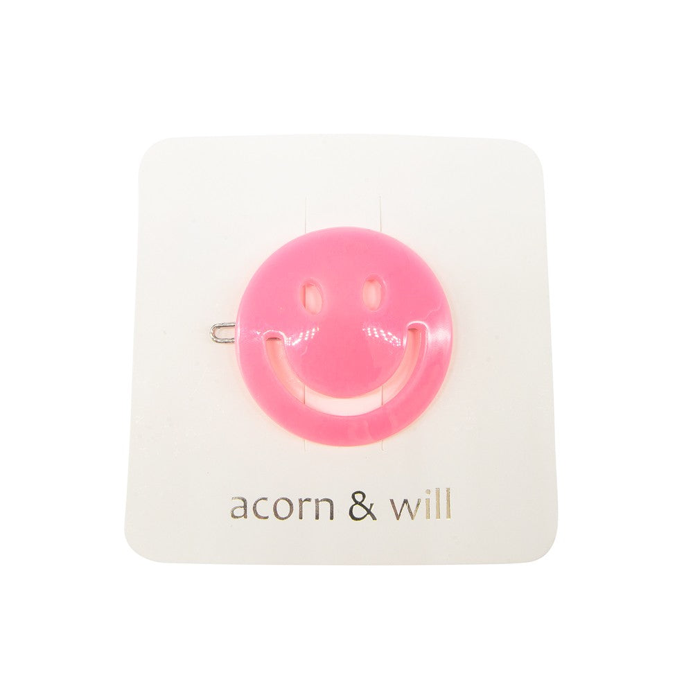 SMILEY FACE HAIRCLIP