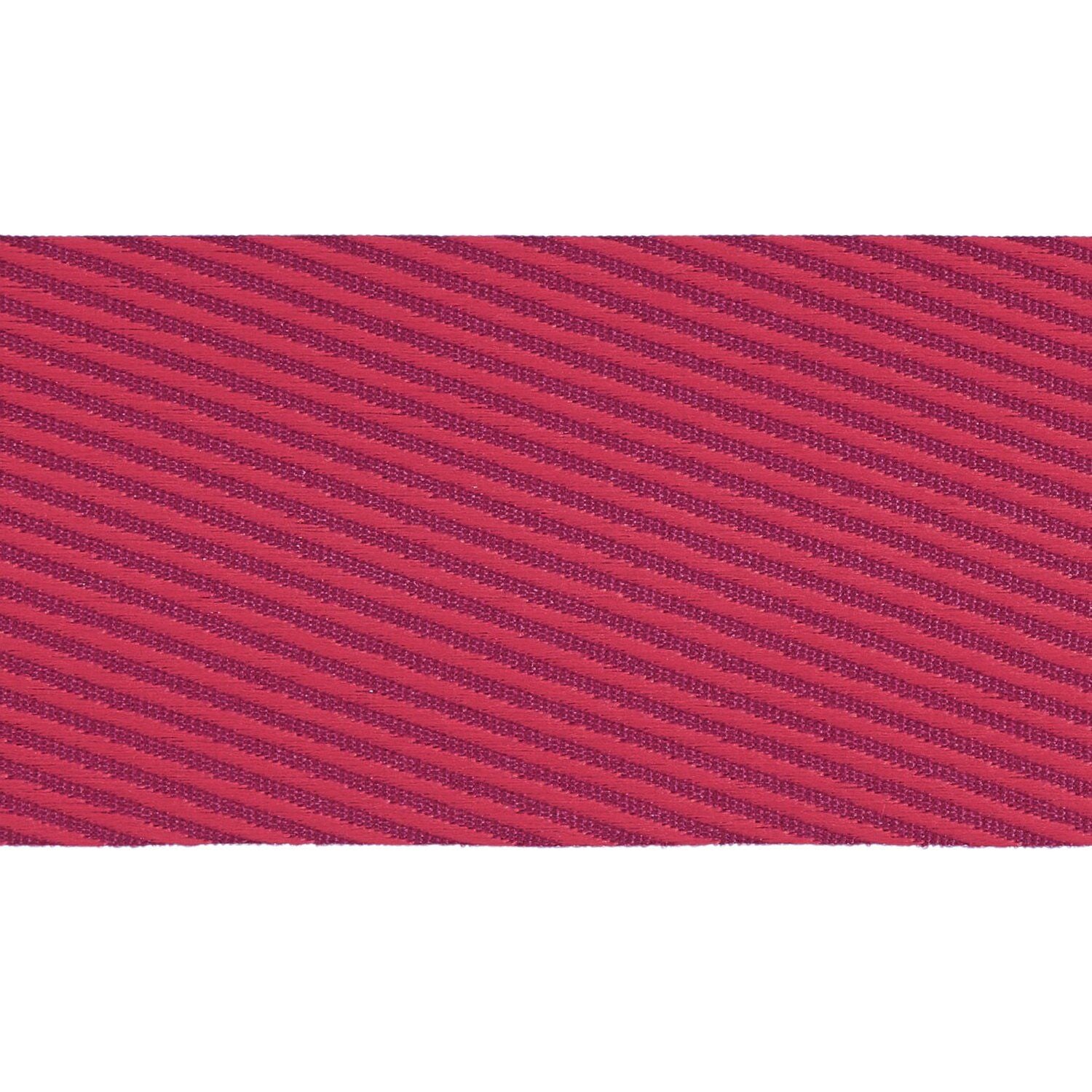 WEBBING DIAGONAL STRIPES RED 50mm - OTHERLETTERS