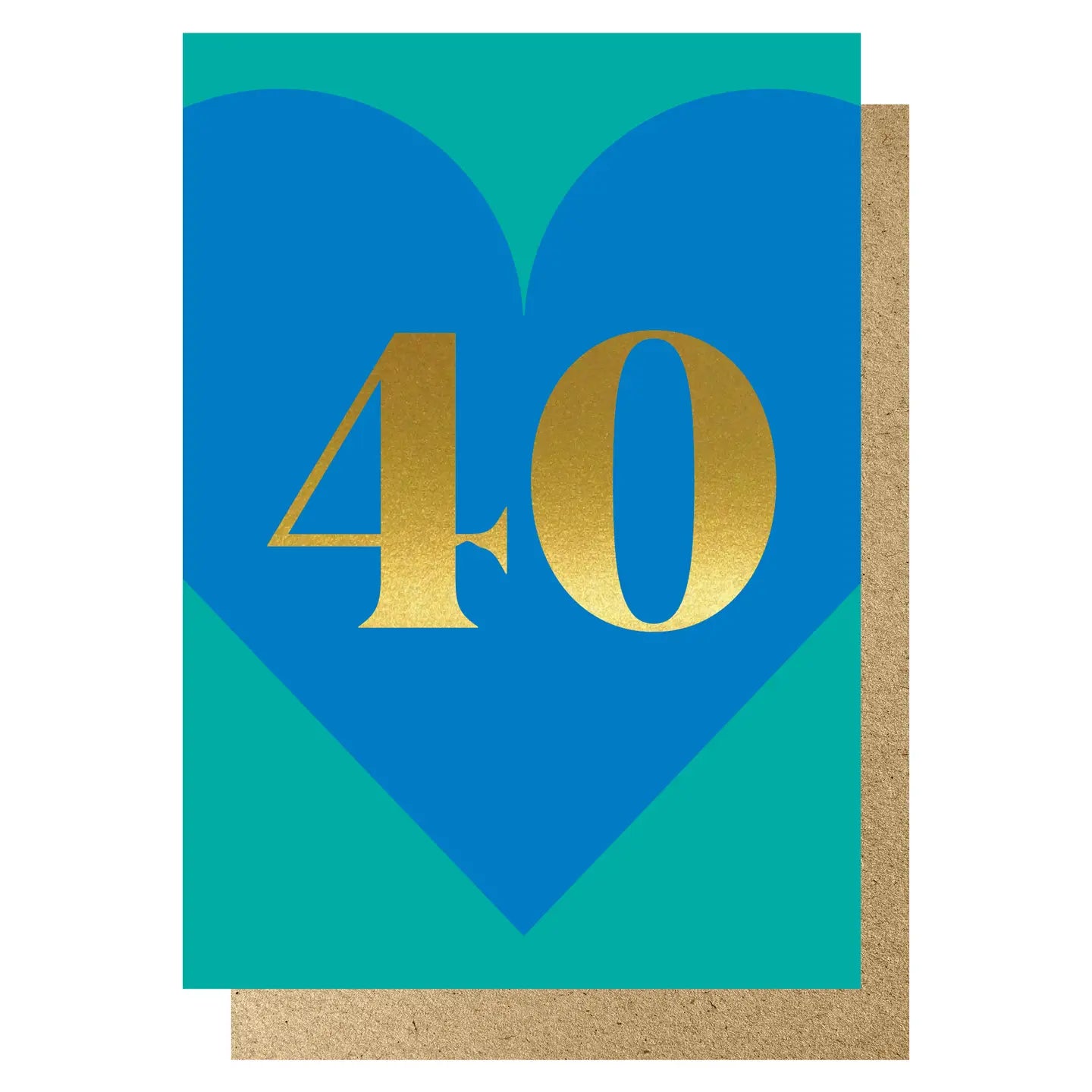 HEART AGE 40 | CARD BY LUCKY INK - OTHERLETTERS