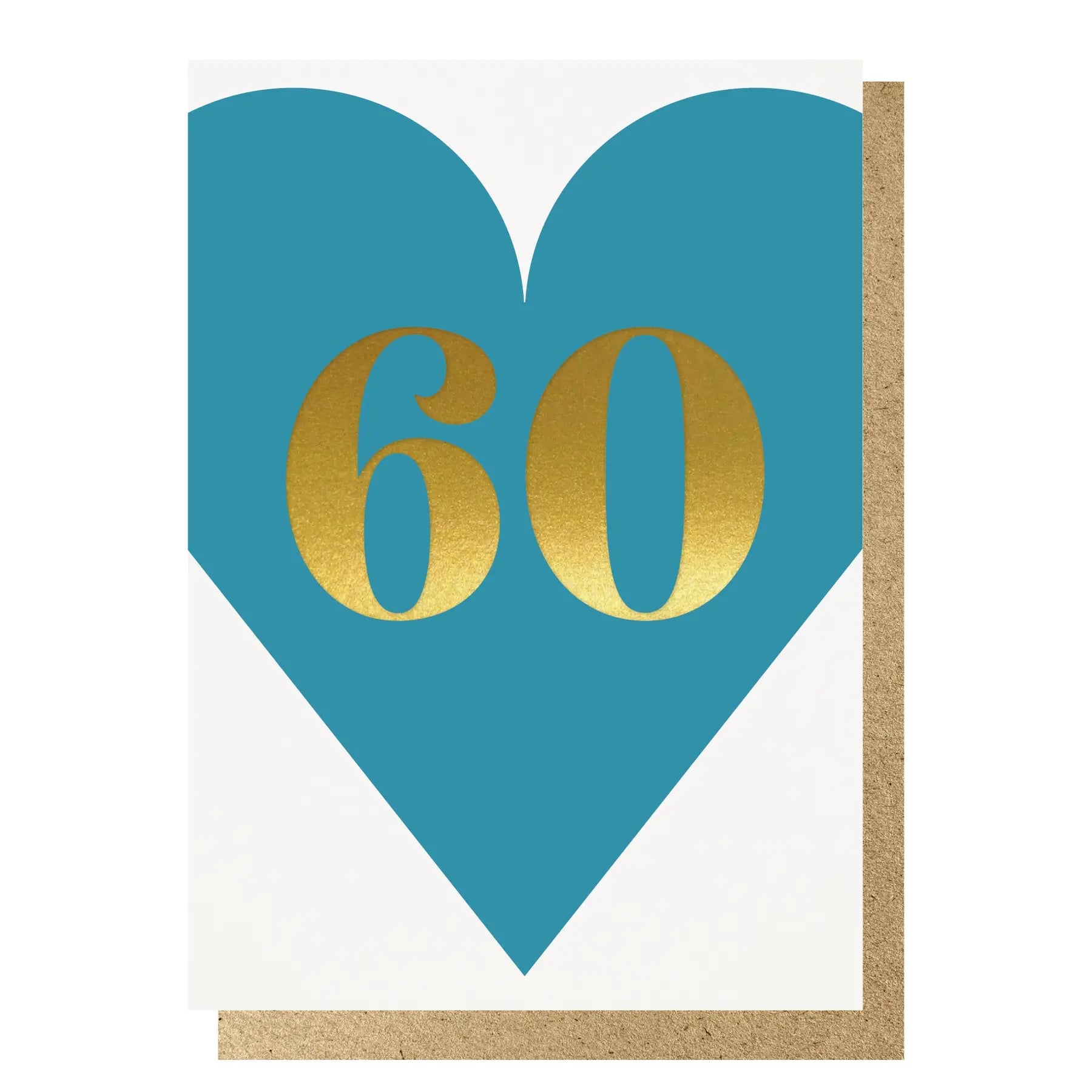 60 BLUE HEART | CARD BY LUCKY INK