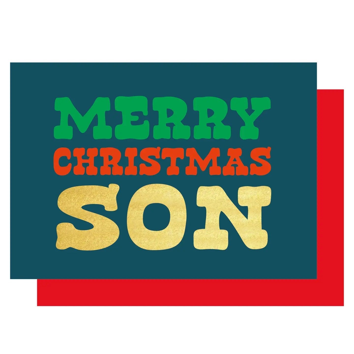MERRY CHRISTMAS SON | CARD BY LUCKY INK - OTHERLETTERS