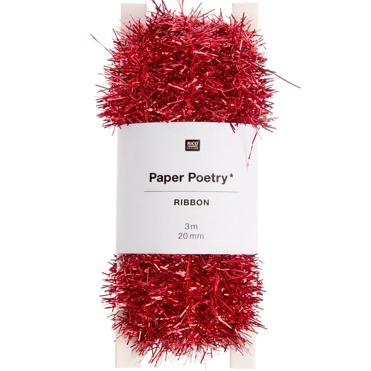 RED TINSEL RIBBON