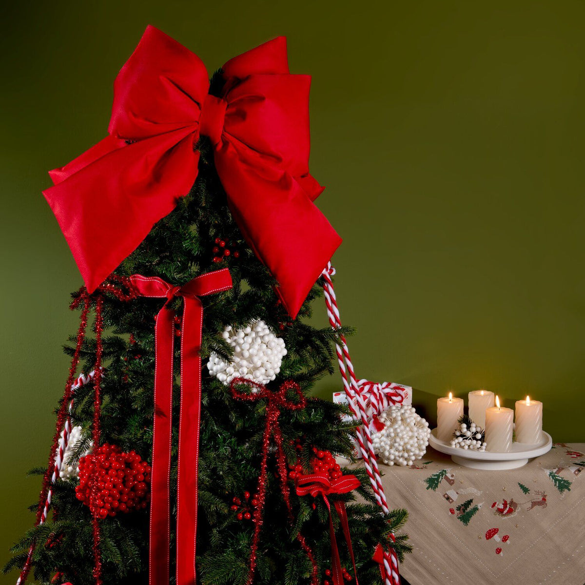 MATTE RED PUFFY BOW | EXTRA LARGE